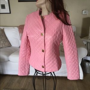 Pink Authentic Leather Jacket